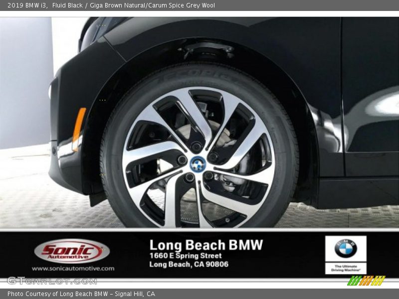 Fluid Black / Giga Brown Natural/Carum Spice Grey Wool 2019 BMW i3