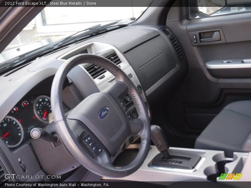 Steel Blue Metallic / Stone 2012 Ford Escape XLT
