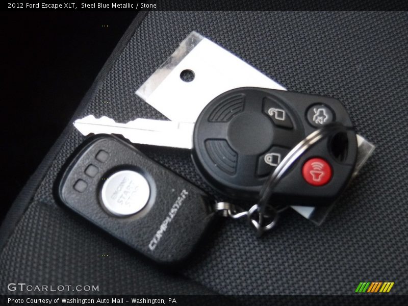 Steel Blue Metallic / Stone 2012 Ford Escape XLT