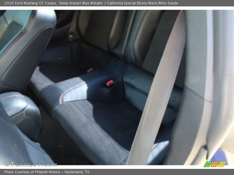 Deep Impact Blue Metallic / California Special Ebony Black/Miko Suede 2016 Ford Mustang GT Coupe