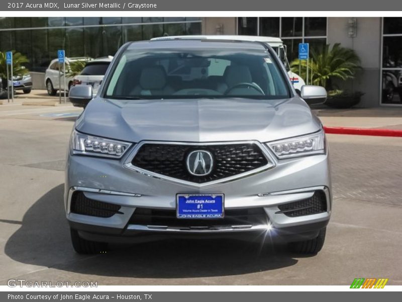 Lunar Silver Metallic / Graystone 2017 Acura MDX