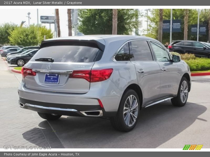 Lunar Silver Metallic / Graystone 2017 Acura MDX