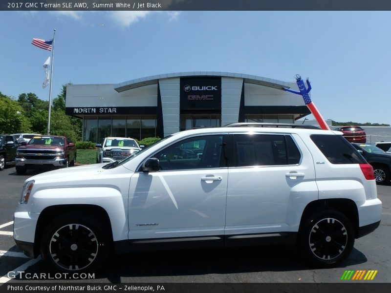 Summit White / Jet Black 2017 GMC Terrain SLE AWD