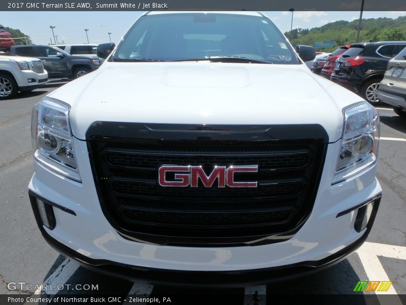 Summit White / Jet Black 2017 GMC Terrain SLE AWD