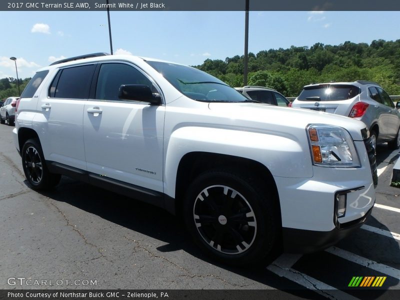 Summit White / Jet Black 2017 GMC Terrain SLE AWD