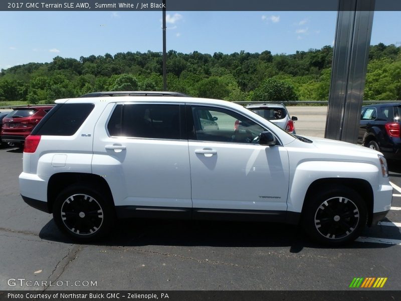 Summit White / Jet Black 2017 GMC Terrain SLE AWD