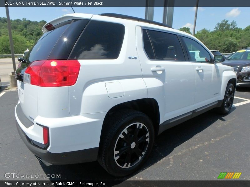 Summit White / Jet Black 2017 GMC Terrain SLE AWD