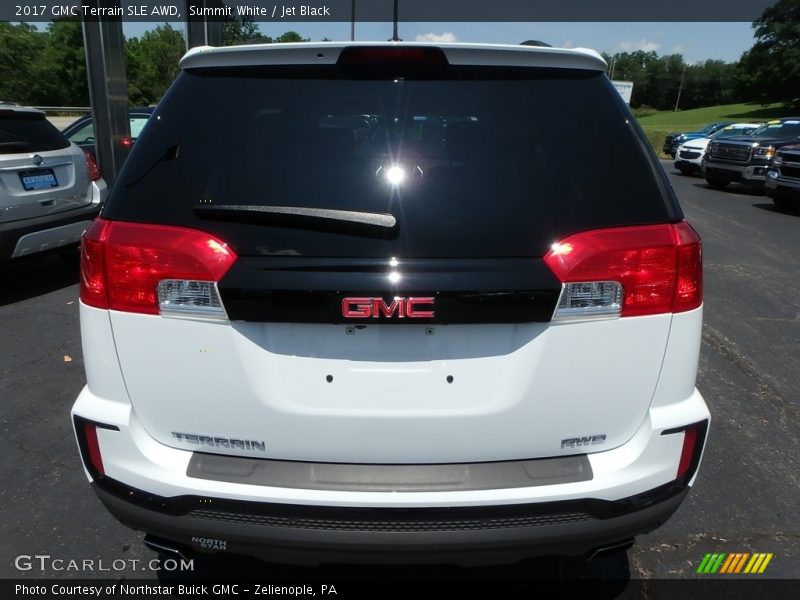 Summit White / Jet Black 2017 GMC Terrain SLE AWD