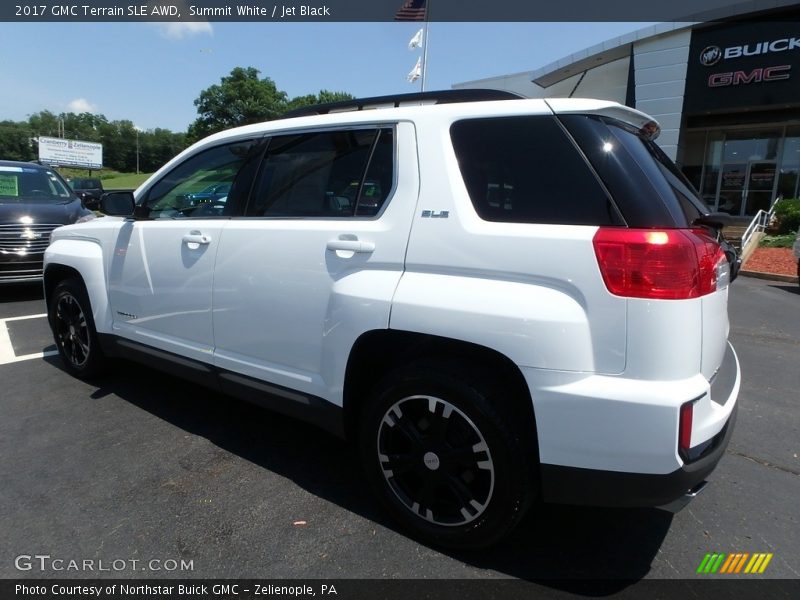 Summit White / Jet Black 2017 GMC Terrain SLE AWD