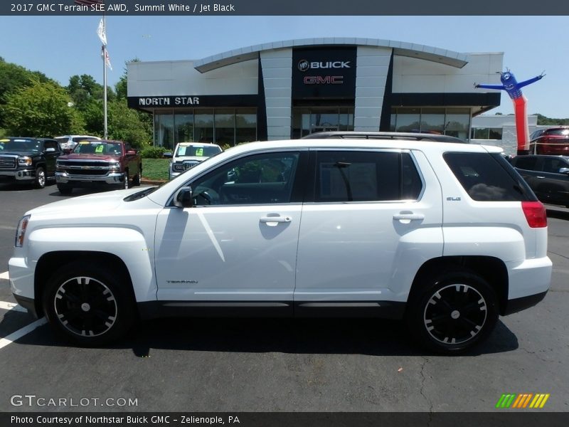 Summit White / Jet Black 2017 GMC Terrain SLE AWD