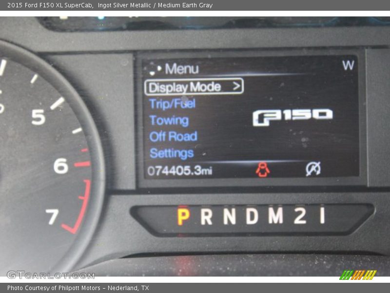 Ingot Silver Metallic / Medium Earth Gray 2015 Ford F150 XL SuperCab