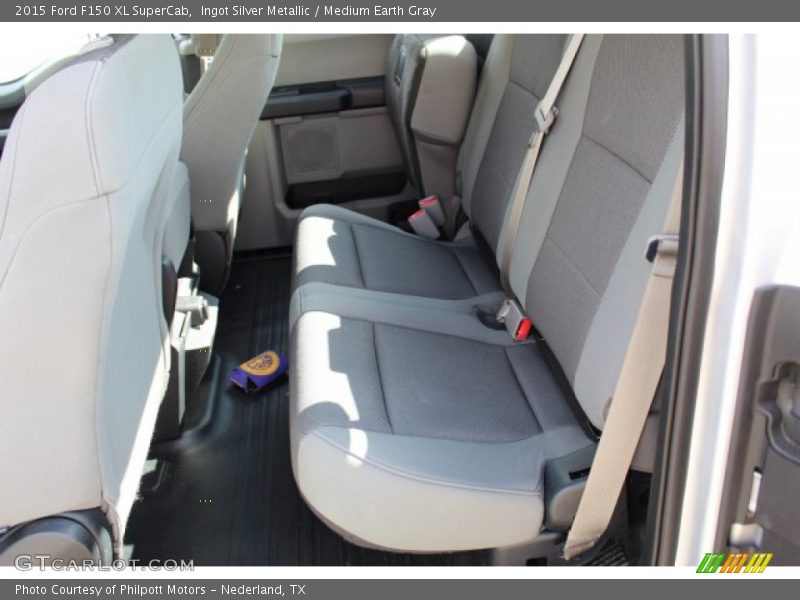 Ingot Silver Metallic / Medium Earth Gray 2015 Ford F150 XL SuperCab