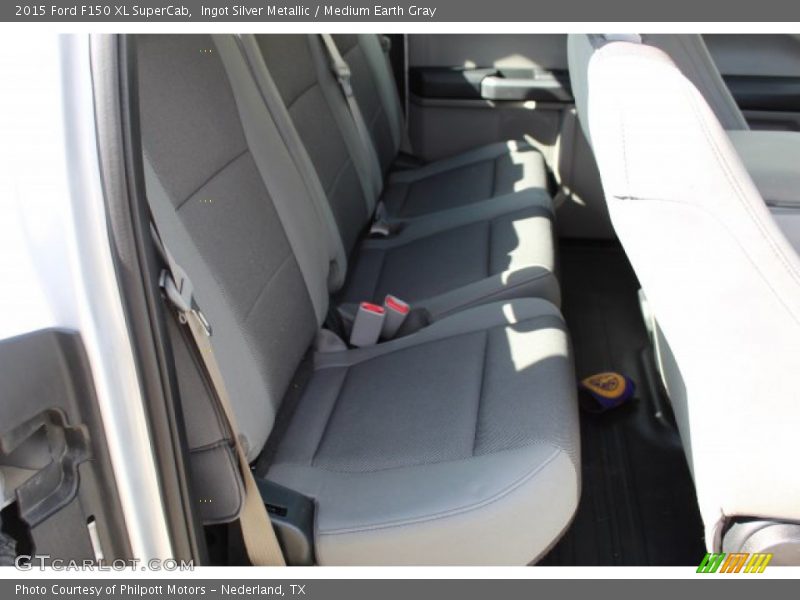 Ingot Silver Metallic / Medium Earth Gray 2015 Ford F150 XL SuperCab
