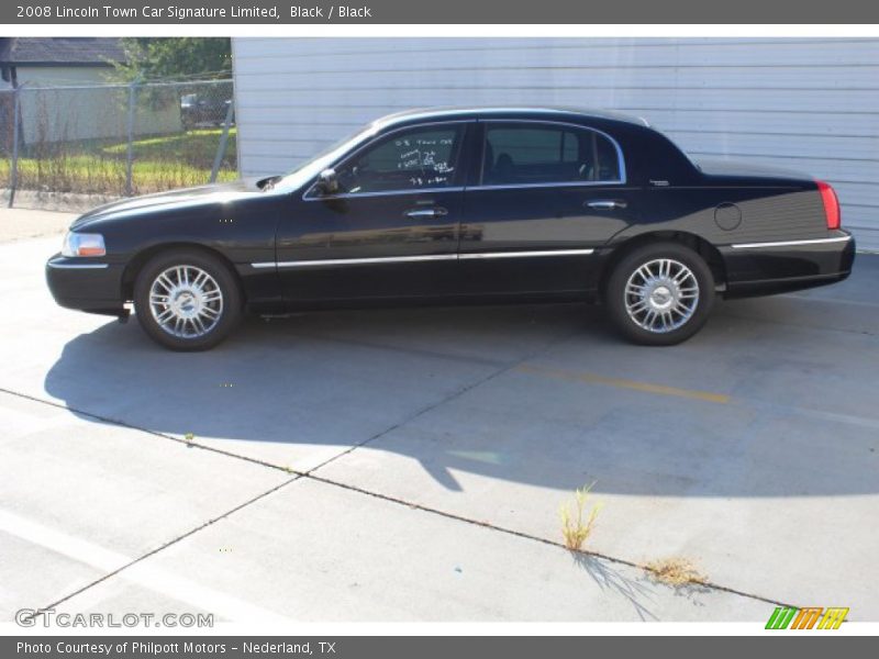 Black / Black 2008 Lincoln Town Car Signature Limited