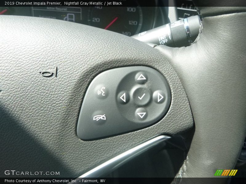 Nightfall Gray Metallic / Jet Black 2019 Chevrolet Impala Premier