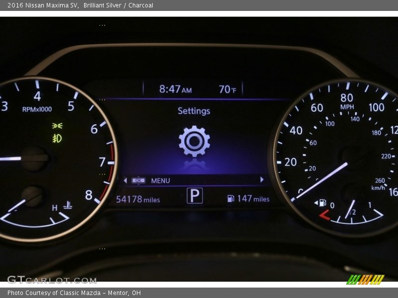 Brilliant Silver / Charcoal 2016 Nissan Maxima SV