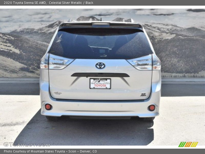 Celestial Silver Metallic / Black 2020 Toyota Sienna SE AWD