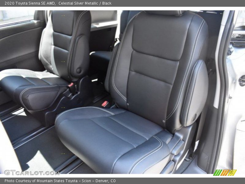 Rear Seat of 2020 Sienna SE AWD