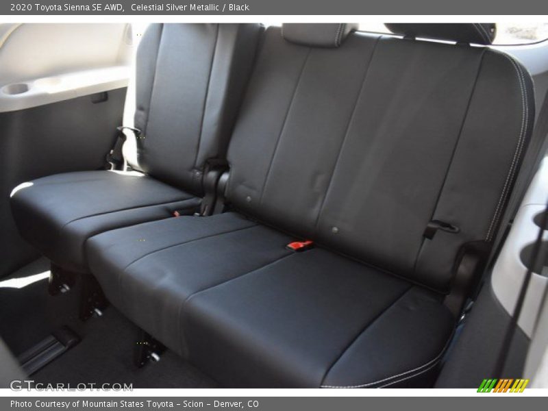 Rear Seat of 2020 Sienna SE AWD