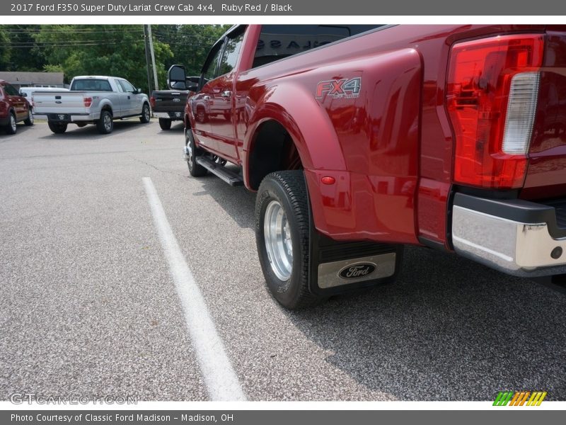 Ruby Red / Black 2017 Ford F350 Super Duty Lariat Crew Cab 4x4