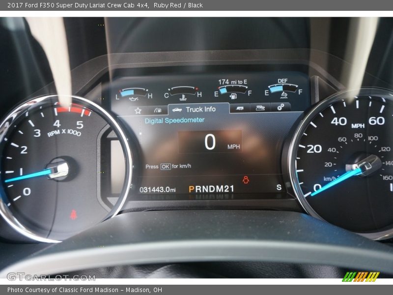 Ruby Red / Black 2017 Ford F350 Super Duty Lariat Crew Cab 4x4