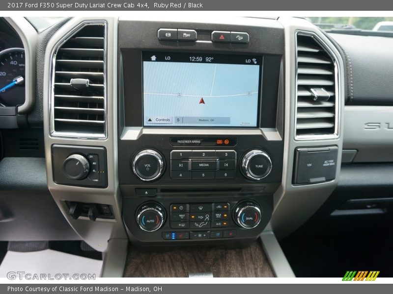 Ruby Red / Black 2017 Ford F350 Super Duty Lariat Crew Cab 4x4