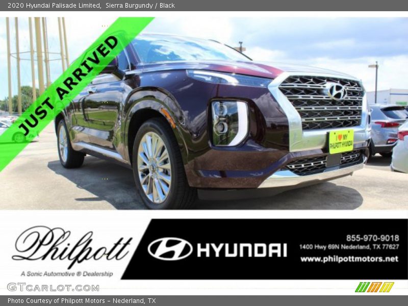 Sierra Burgundy / Black 2020 Hyundai Palisade Limited