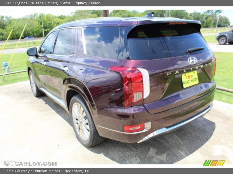 Sierra Burgundy / Black 2020 Hyundai Palisade Limited