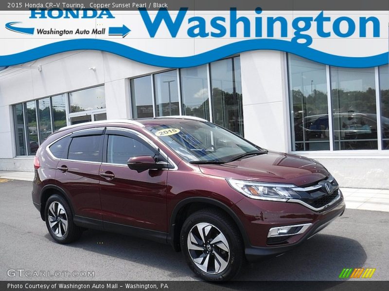 Copper Sunset Pearl / Black 2015 Honda CR-V Touring