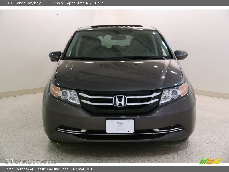 Smoky Topaz Metallic / Truffle 2016 Honda Odyssey EX-L