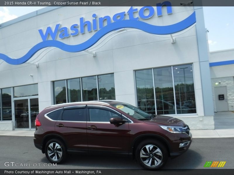 Copper Sunset Pearl / Black 2015 Honda CR-V Touring