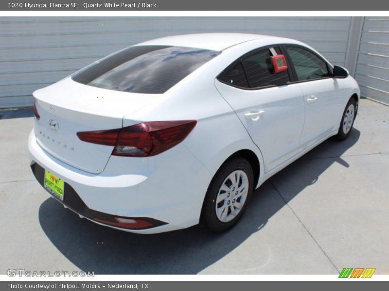 Quartz White Pearl / Black 2020 Hyundai Elantra SE