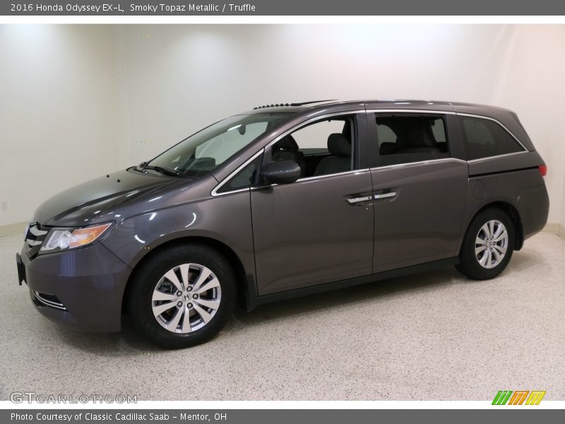 Smoky Topaz Metallic / Truffle 2016 Honda Odyssey EX-L