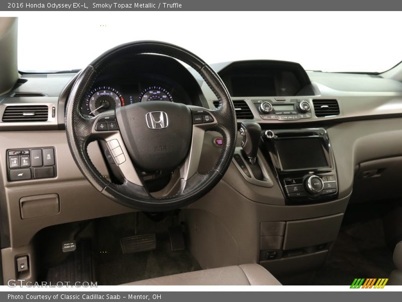 Smoky Topaz Metallic / Truffle 2016 Honda Odyssey EX-L