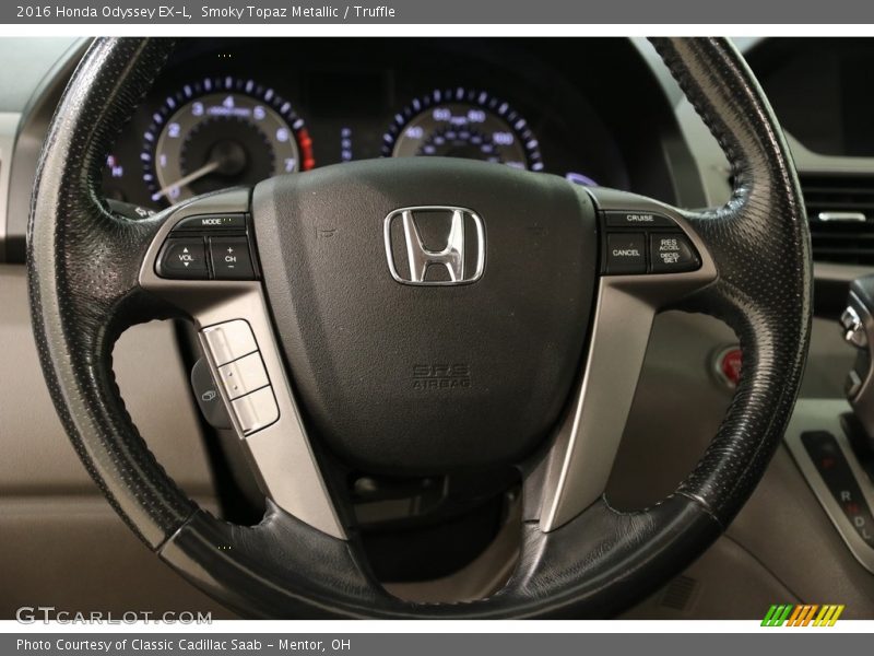 Smoky Topaz Metallic / Truffle 2016 Honda Odyssey EX-L