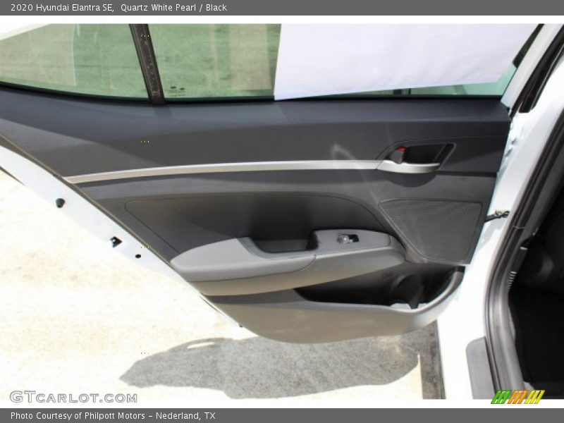 Quartz White Pearl / Black 2020 Hyundai Elantra SE