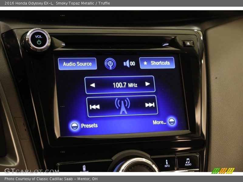 Smoky Topaz Metallic / Truffle 2016 Honda Odyssey EX-L