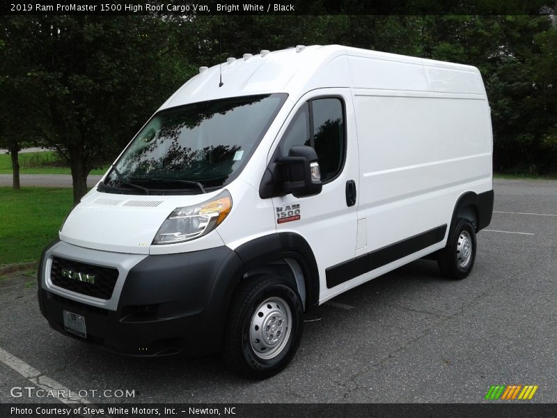 Bright White / Black 2019 Ram ProMaster 1500 High Roof Cargo Van