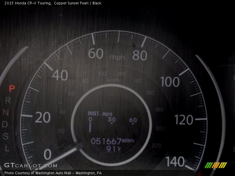 Copper Sunset Pearl / Black 2015 Honda CR-V Touring