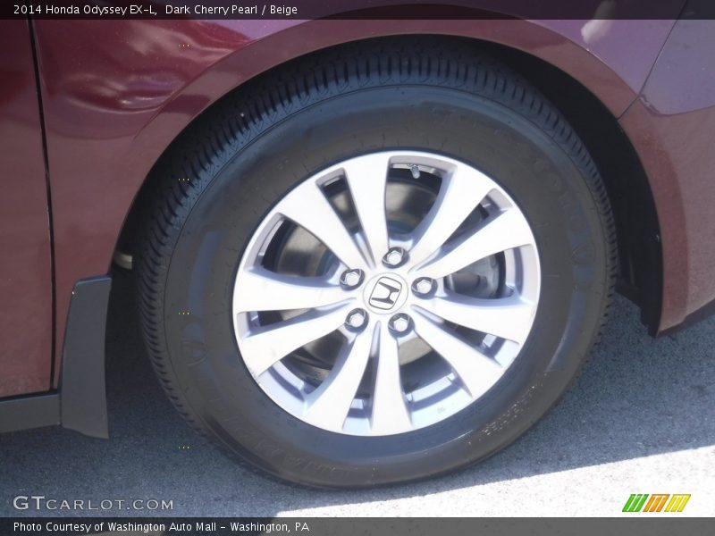 Dark Cherry Pearl / Beige 2014 Honda Odyssey EX-L