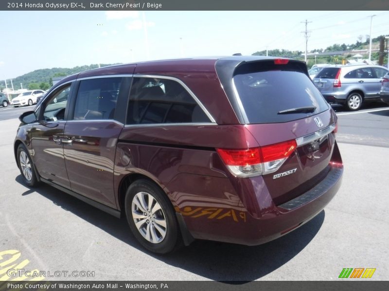 Dark Cherry Pearl / Beige 2014 Honda Odyssey EX-L