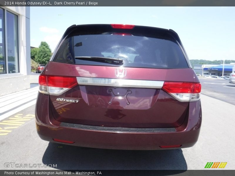 Dark Cherry Pearl / Beige 2014 Honda Odyssey EX-L