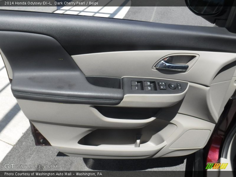 Dark Cherry Pearl / Beige 2014 Honda Odyssey EX-L