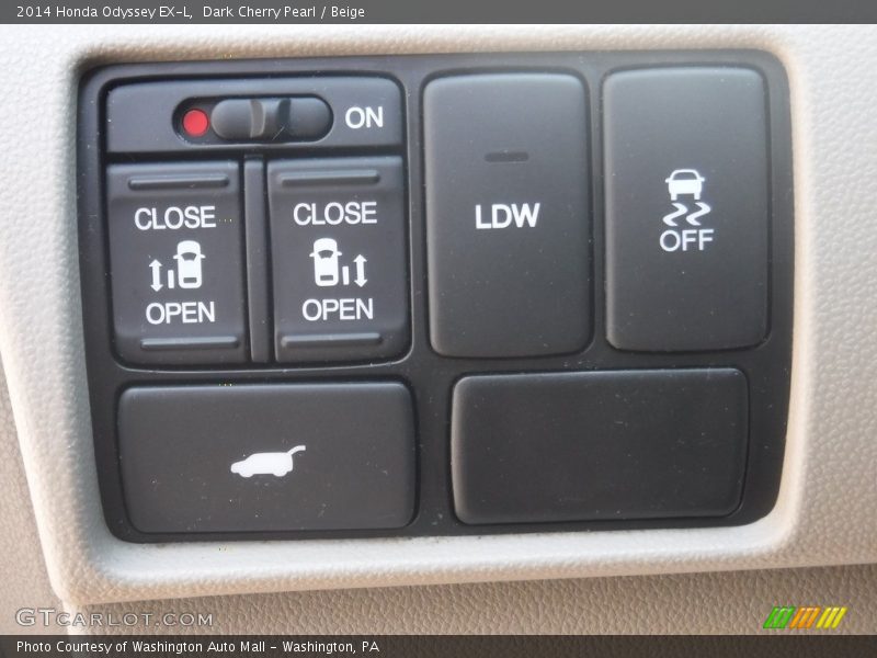 Dark Cherry Pearl / Beige 2014 Honda Odyssey EX-L