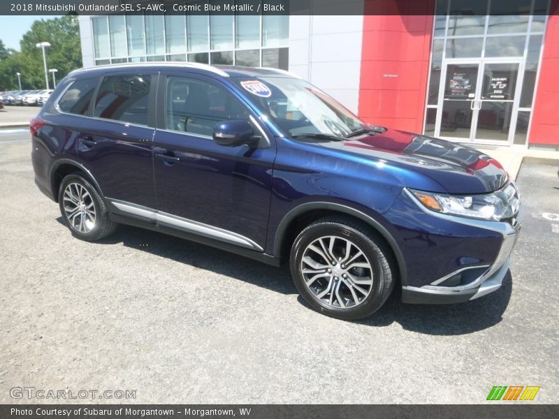 Cosmic Blue Metallic / Black 2018 Mitsubishi Outlander SEL S-AWC