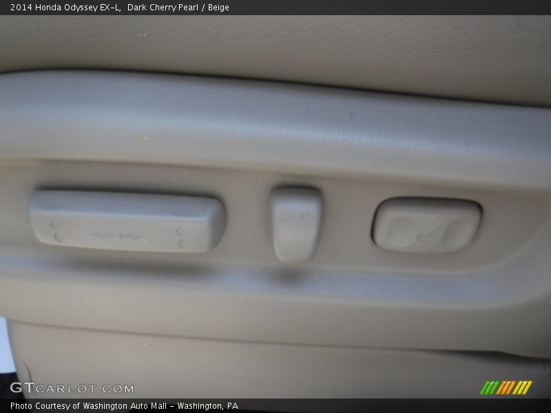 Dark Cherry Pearl / Beige 2014 Honda Odyssey EX-L