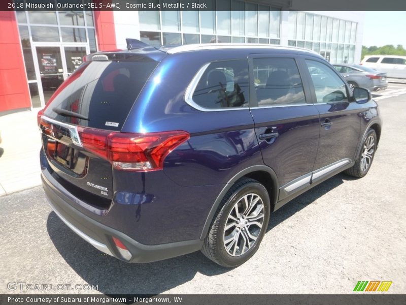 Cosmic Blue Metallic / Black 2018 Mitsubishi Outlander SEL S-AWC