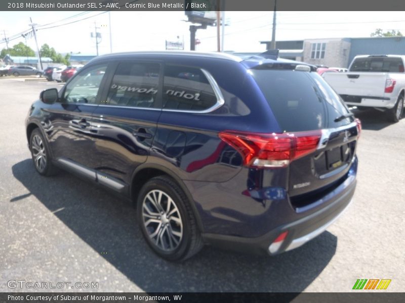 Cosmic Blue Metallic / Black 2018 Mitsubishi Outlander SEL S-AWC
