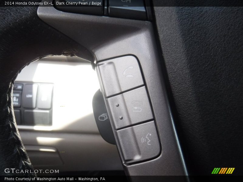 Dark Cherry Pearl / Beige 2014 Honda Odyssey EX-L