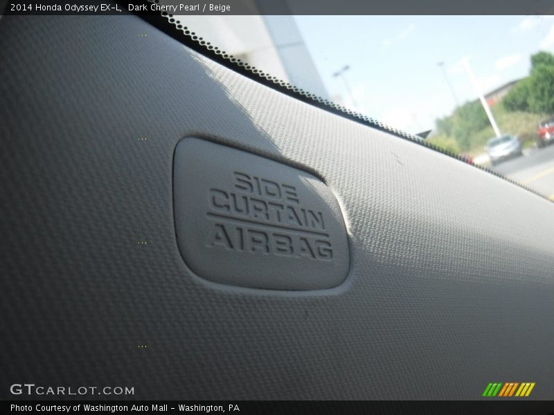 Dark Cherry Pearl / Beige 2014 Honda Odyssey EX-L